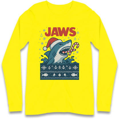Jaws Christmas Longsleeve T Shirt