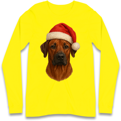 Rhodesian Ridgeback Christmas Longsleeve T-Shirt