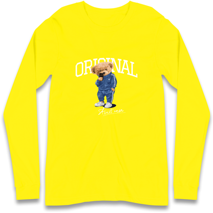 Teddy Bear Original Streetwear Longsleeve T Shirt