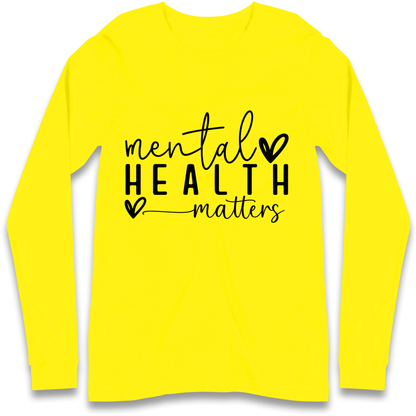Yellow Mental Health Longsleeve T Shirt