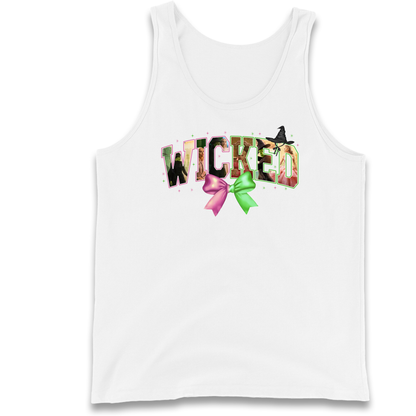 Wicked pink and green Bow Tank Top
