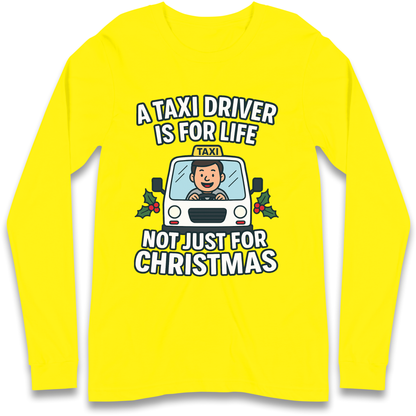 Taxi Driver Christmas Longsleeve T Shirt