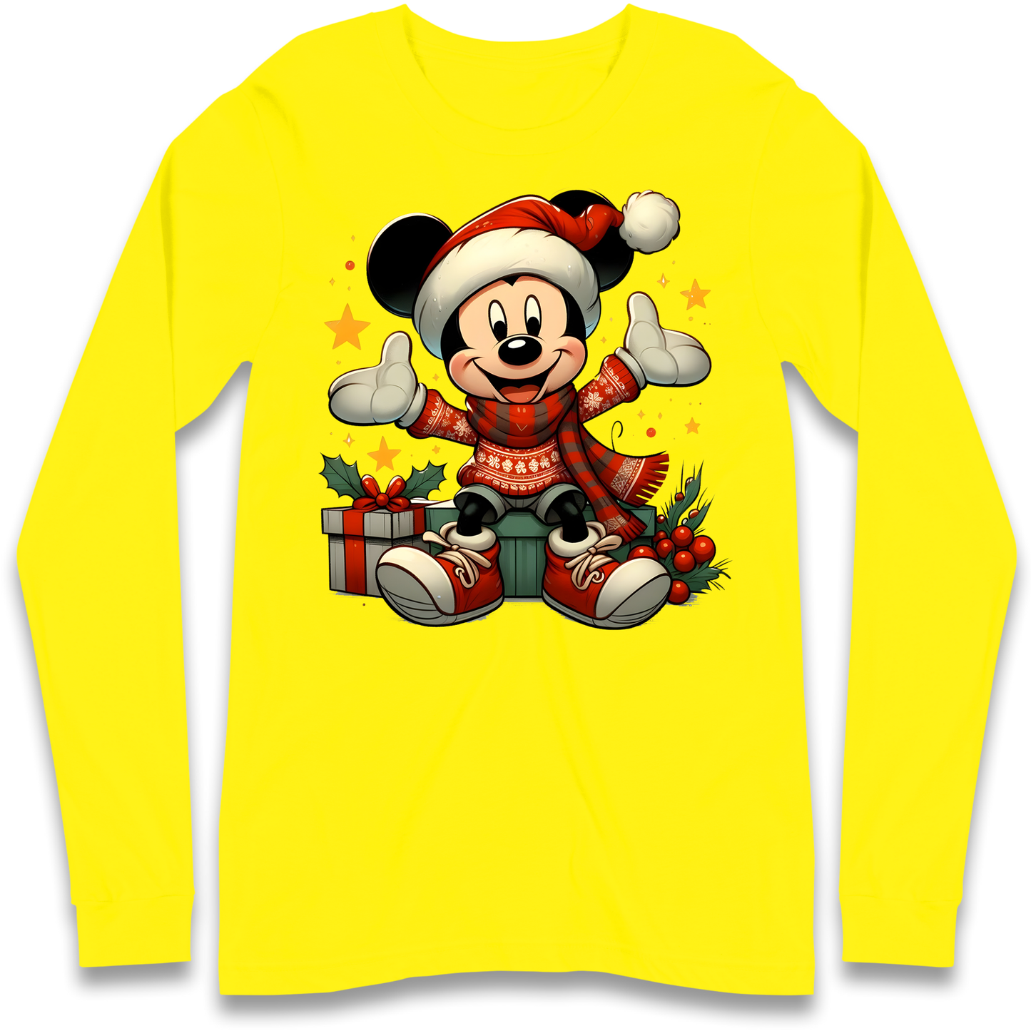 Micky Mouse Christmas Longsleeve T Shirt