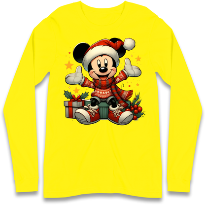 Micky Mouse Christmas Longsleeve T Shirt