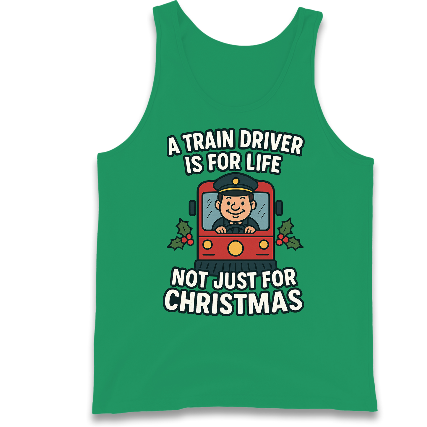 Train Driver Christmas Tank Top