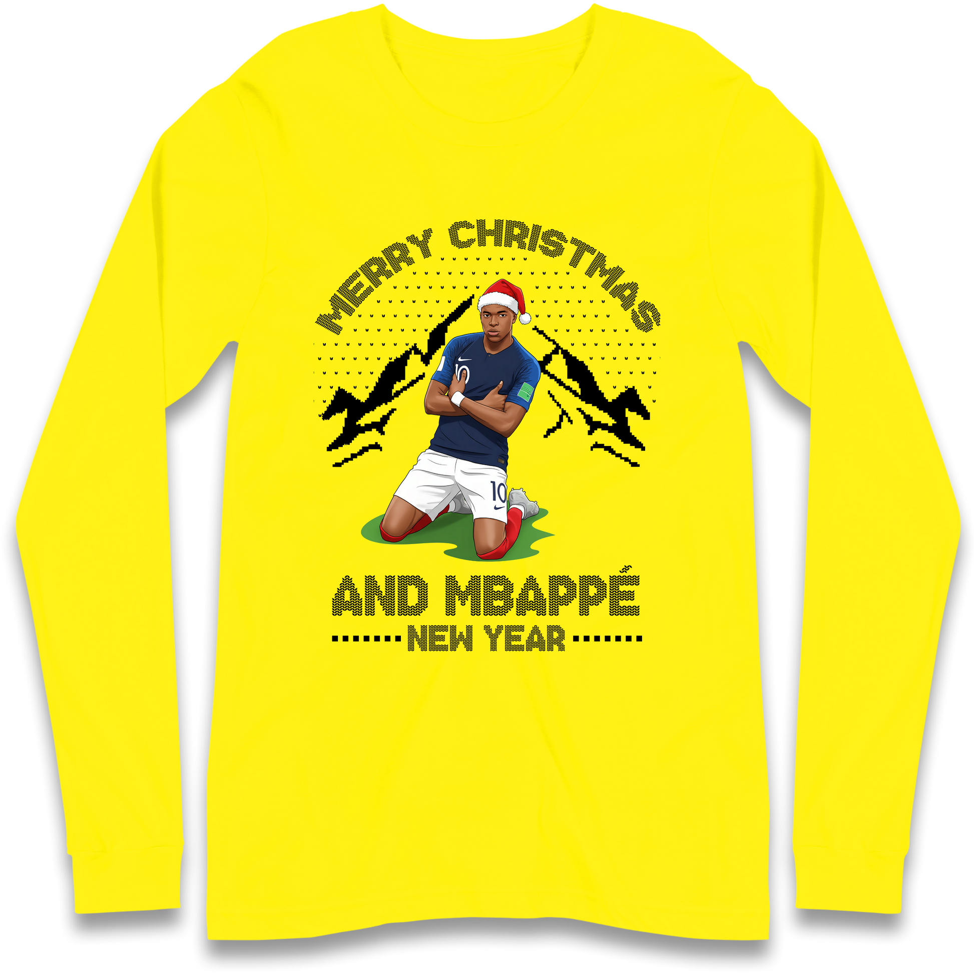 Mbappe Christmas Longsleeve T-Shirt