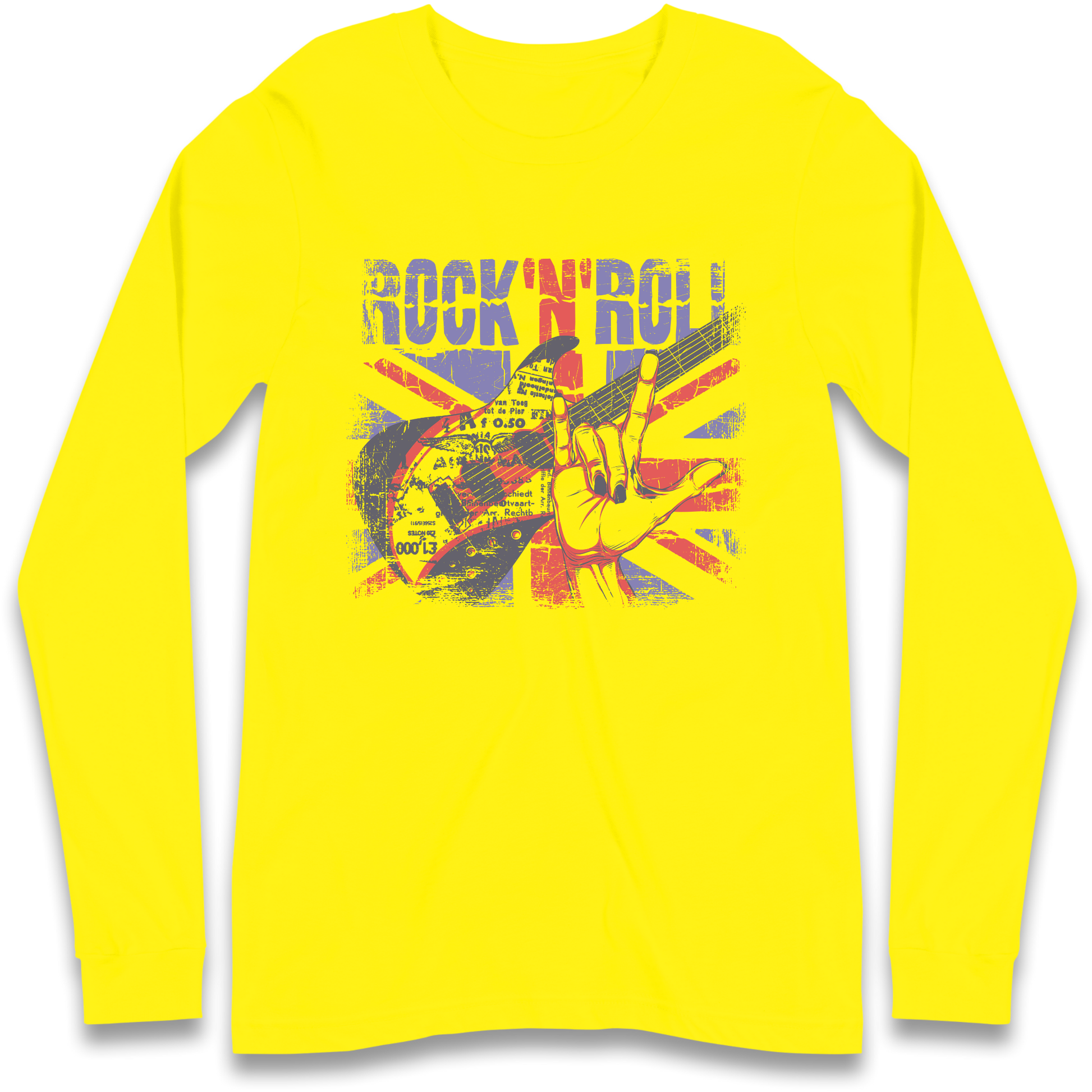 Rock N Roll Union Jack Longsleeve T Shirt