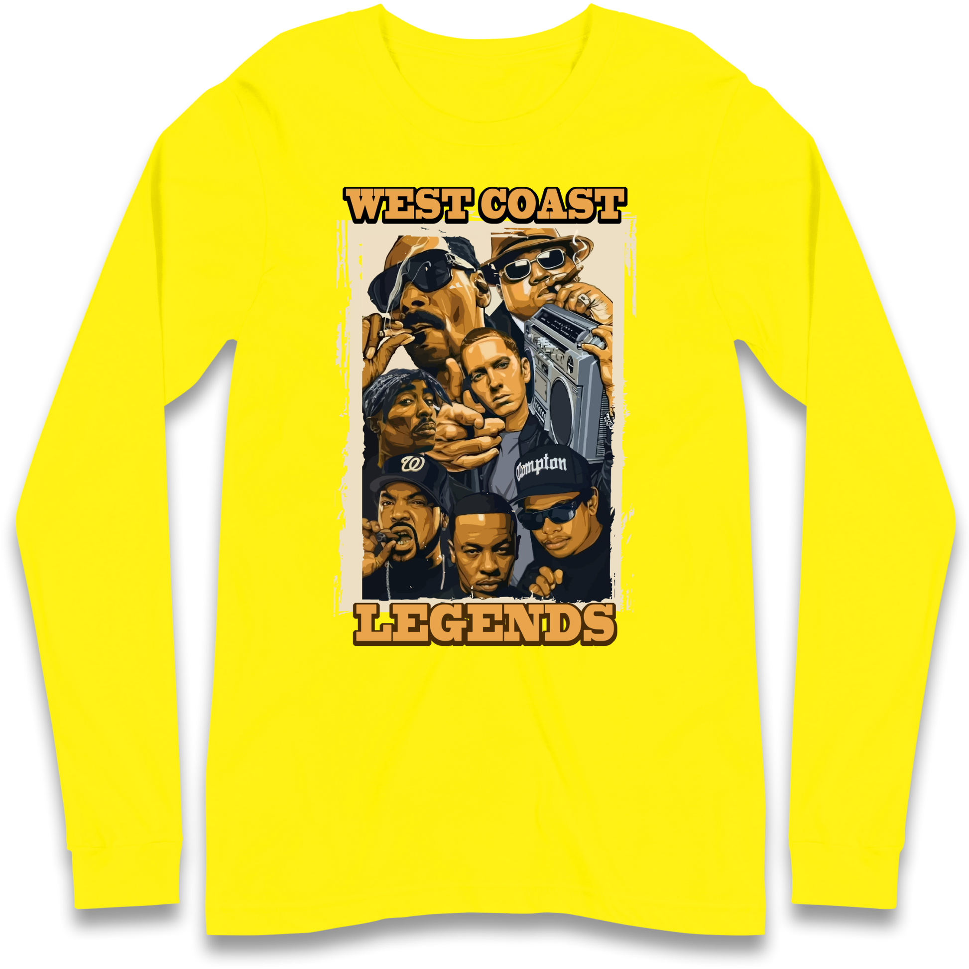 West Coast Legends Rappers Longsleeve T Shirt