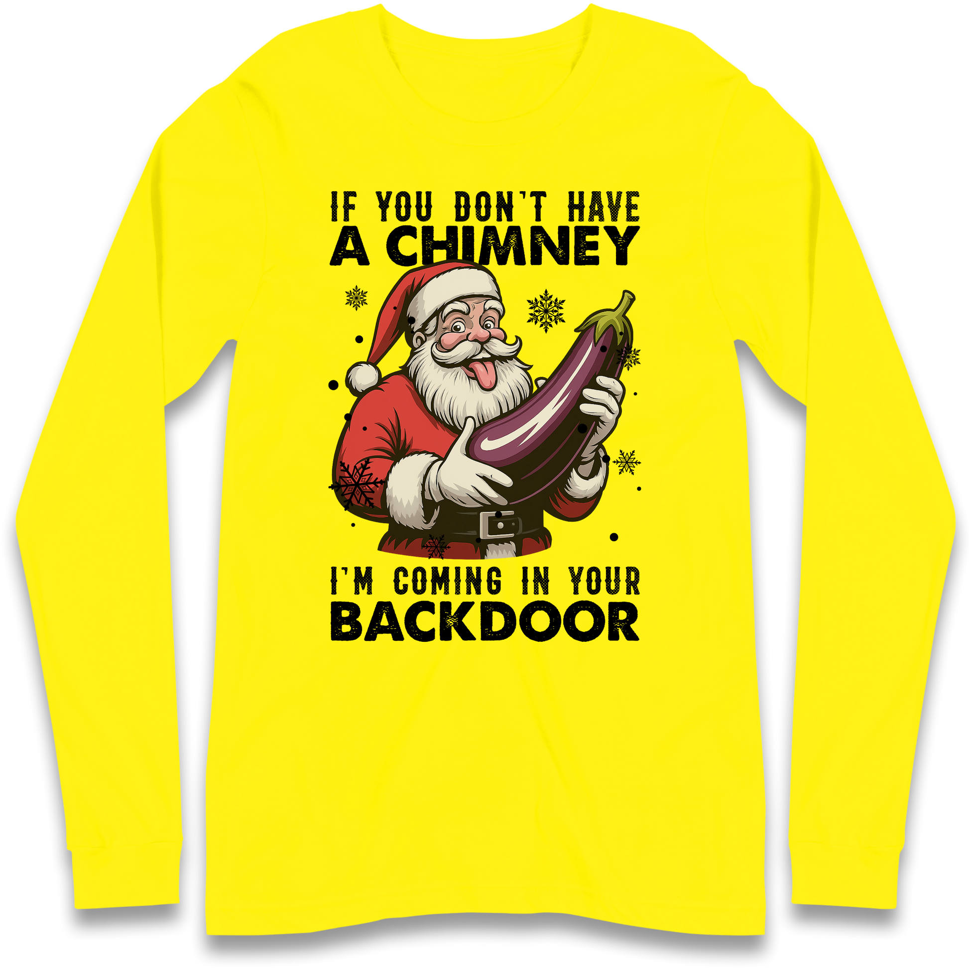 Santa Back Door Longsleeve T-Shirt