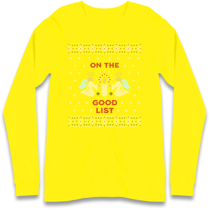 On The Good List Christmas Longsleeve T Shirt