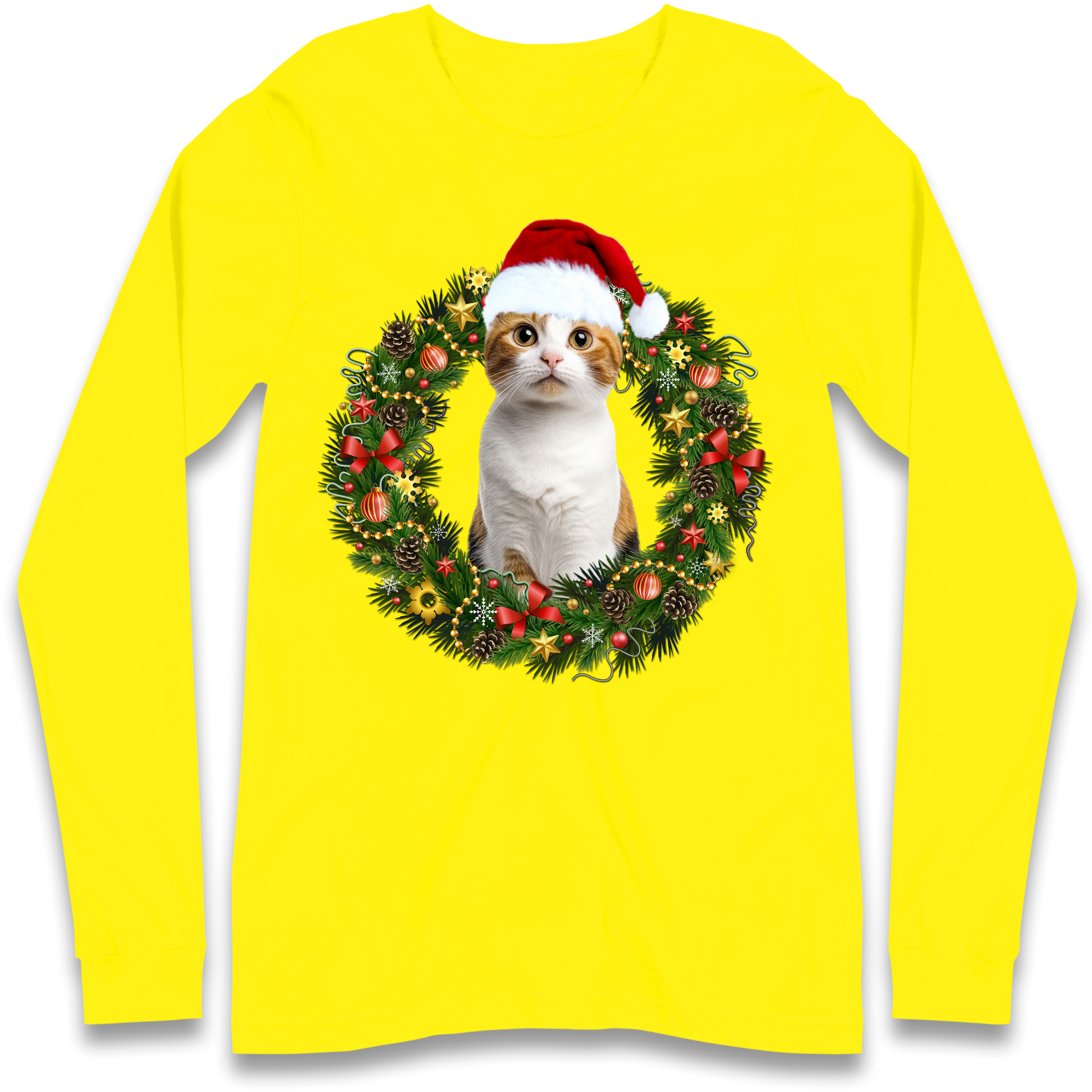 Cat Christmas Longsleeve T Shirt
