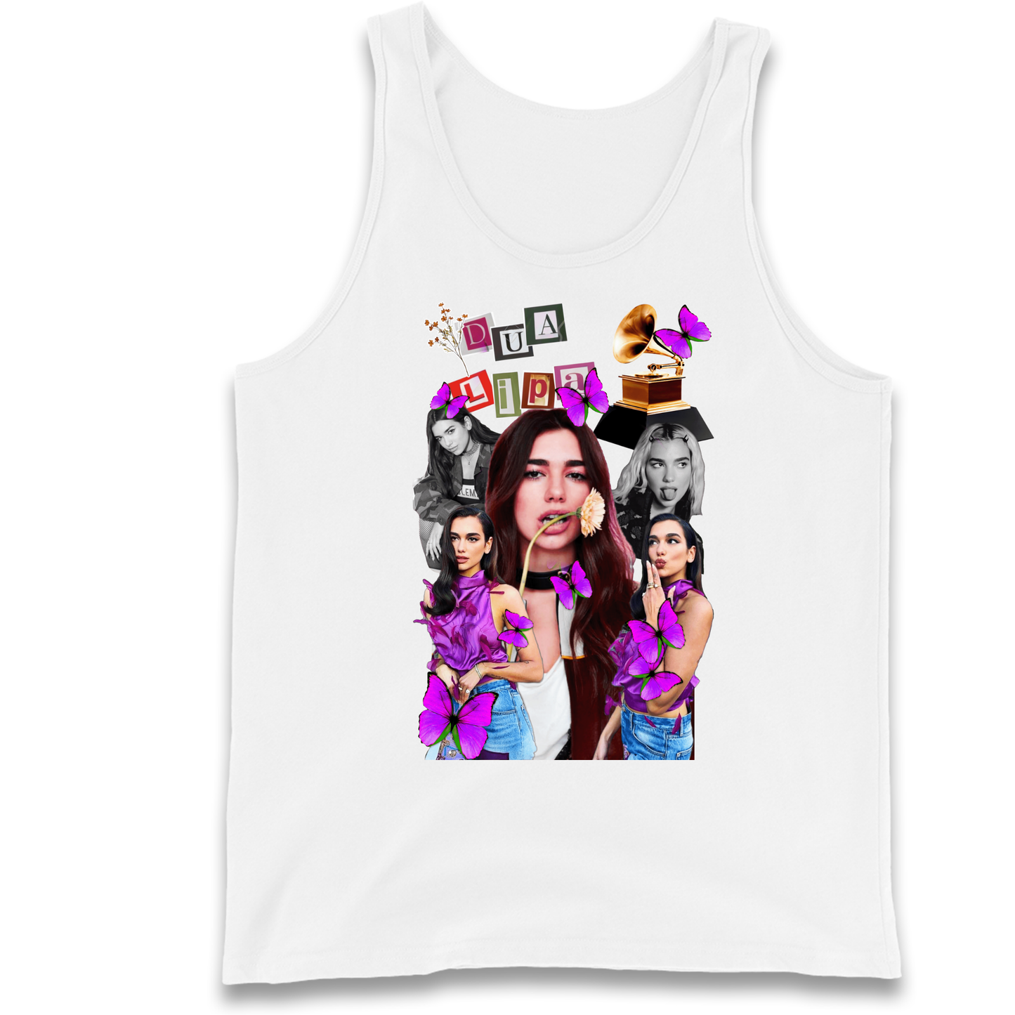 Dua Lipa Butterflies Tank Top