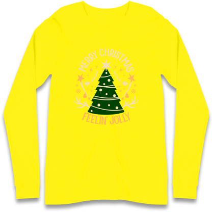 Merry Christmas Feeling Jolly Christmas Longsleeve T Shirt