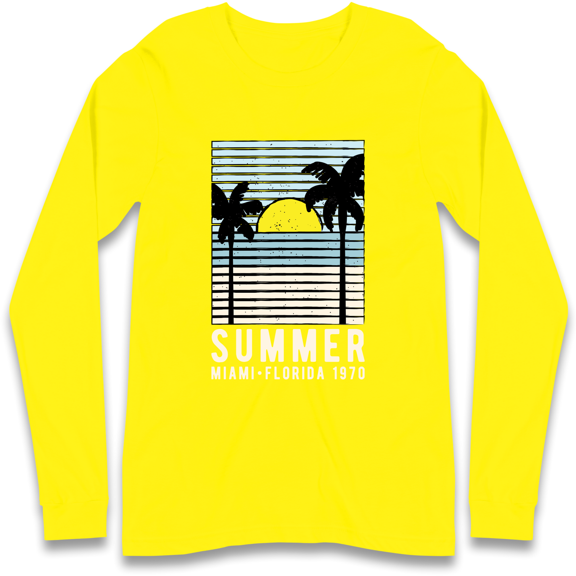 Summer Miami Florida 1970 Longsleeve T Shirt