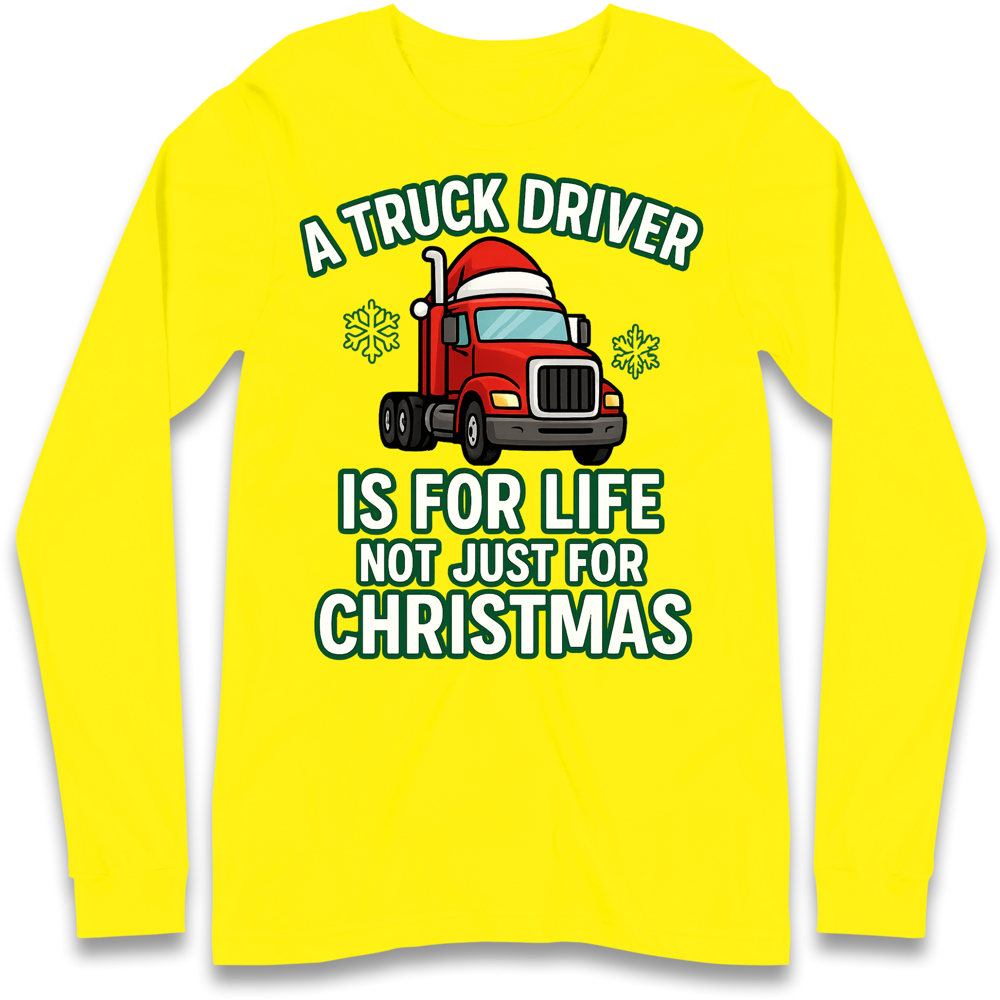 Truck Driver Christmas Longsleeve T Shirt