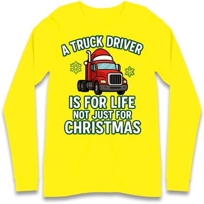 Truck Driver Christmas Longsleeve T Shirt