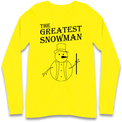 The Greatest Snowman Christmas Longsleeve T Shirt