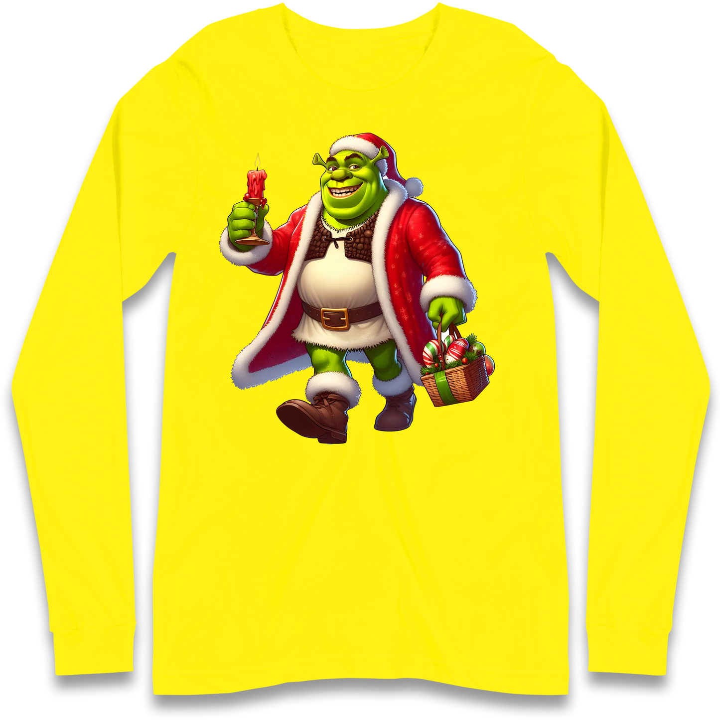 Shrek Santa Candle Longsleeve T Shirt