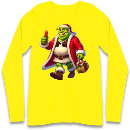 Shrek Santa Candle Longsleeve T Shirt