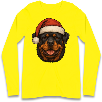 Rottweiler Christmas Longsleeve T Shirt