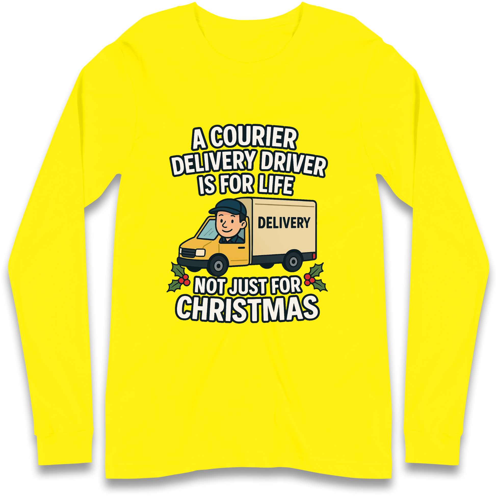 Courier Delivery Driver Christmas Longsleeve T Shirt
