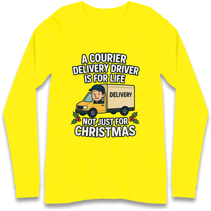 Courier Delivery Driver Christmas Longsleeve T Shirt