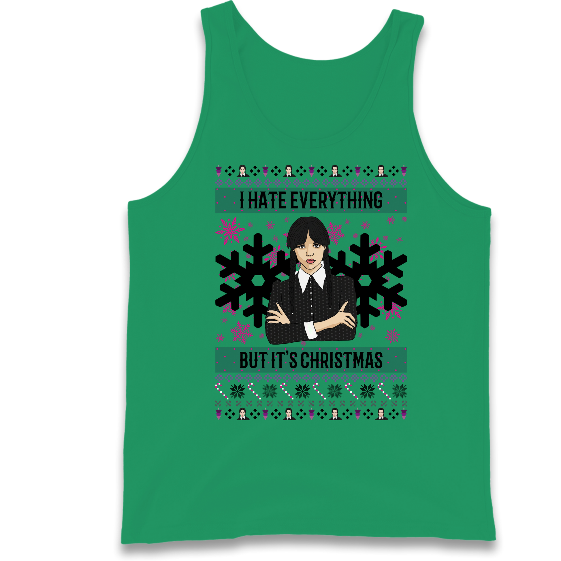 Wednesday addams Christmas Tank Top