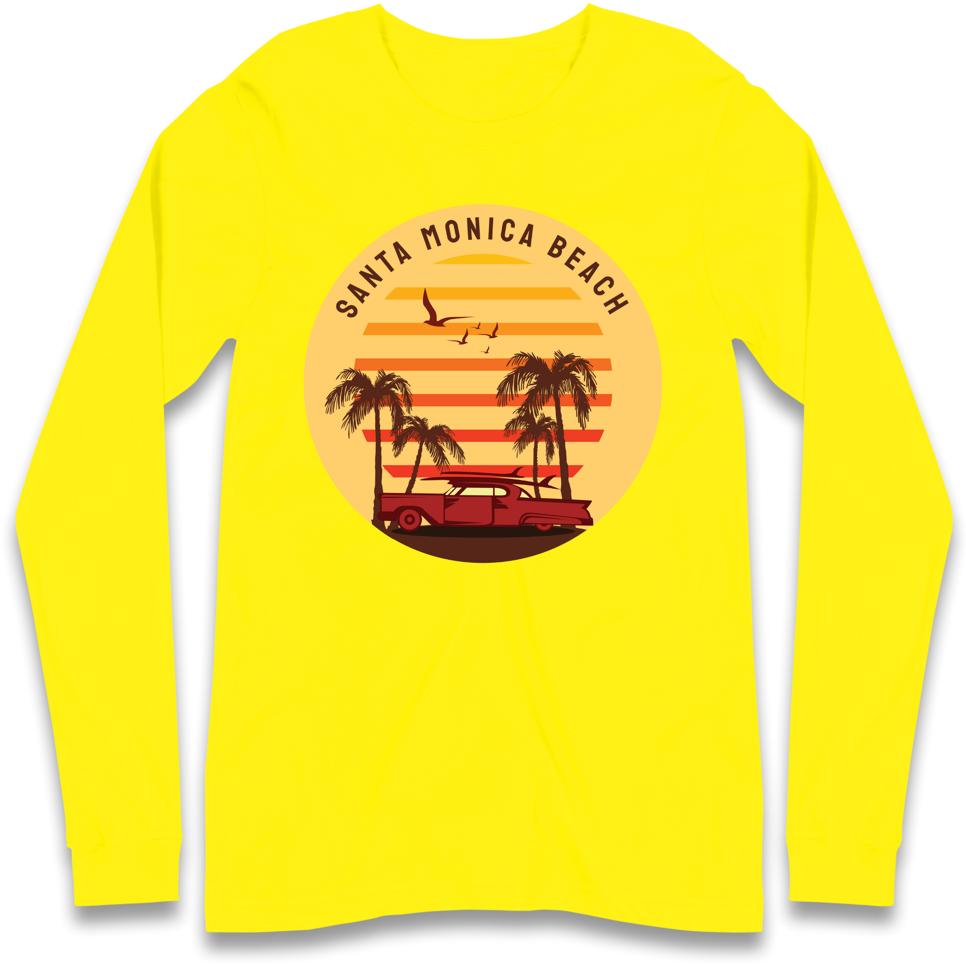 Santa Monica Beach Longsleeve T Shirt