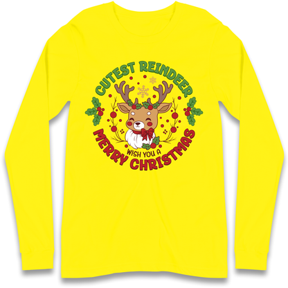 Cutest Reindeer Longsleeve T Shirt