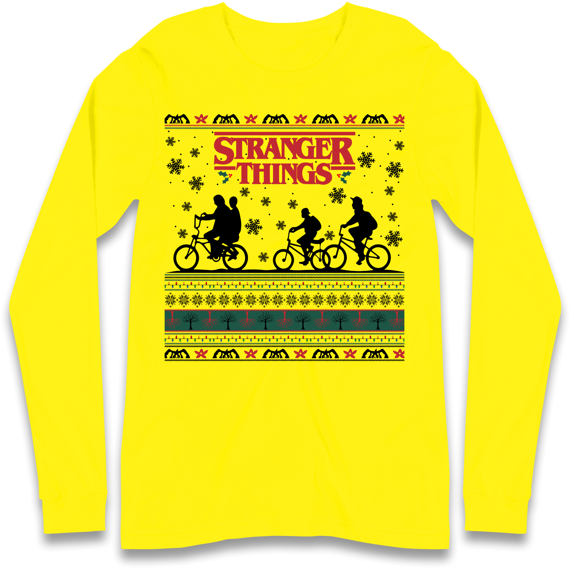 Stranger Things Christmas Longsleeve T Shirt