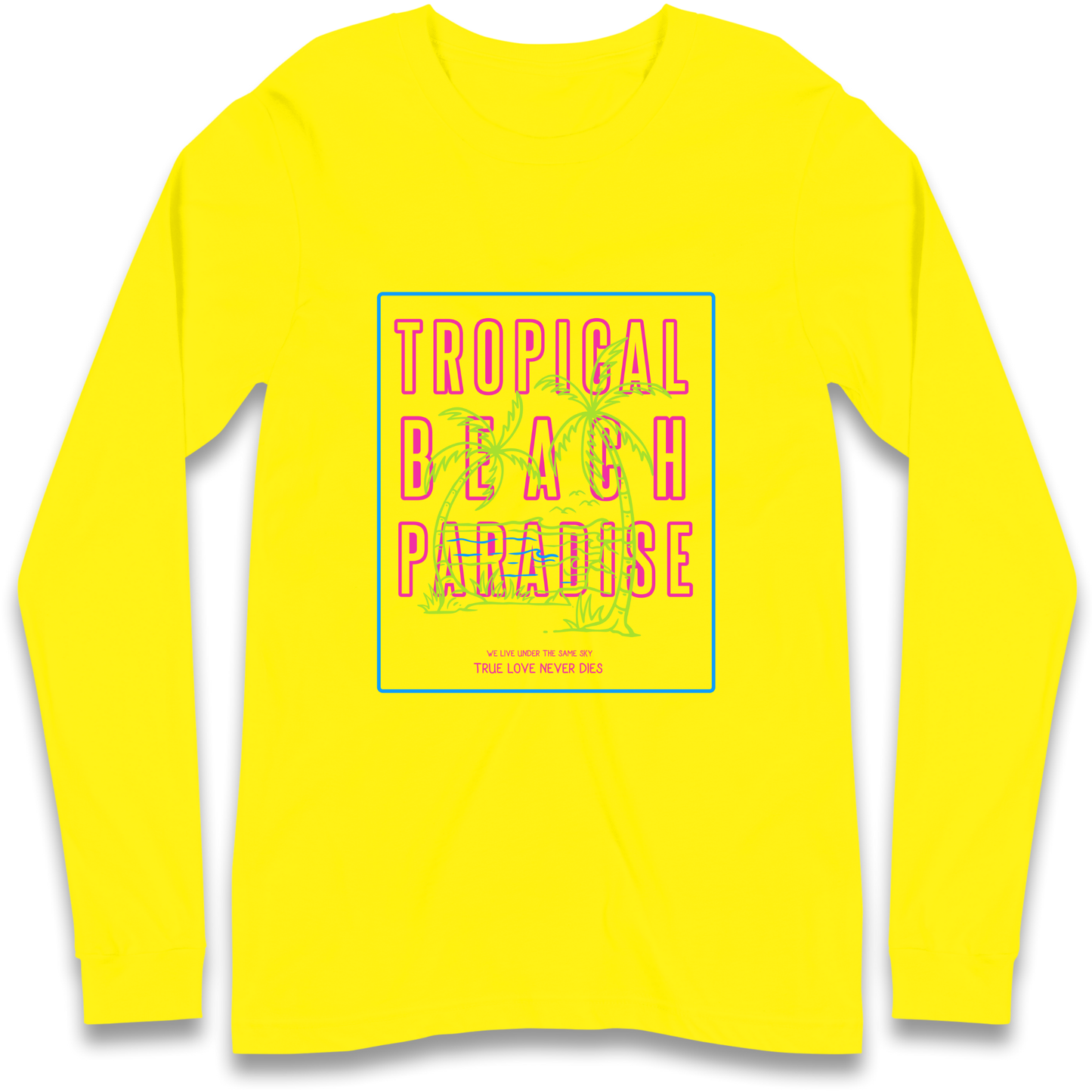 Tropical Beach Paradise Longsleeve T Shirt