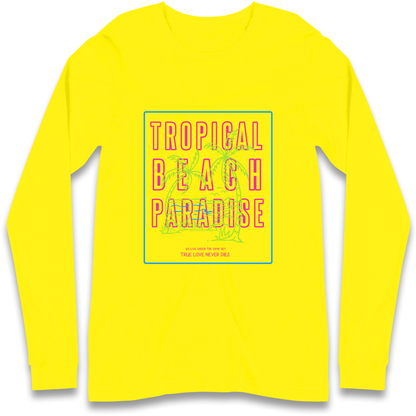 Tropical Beach Paradise Longsleeve T Shirt