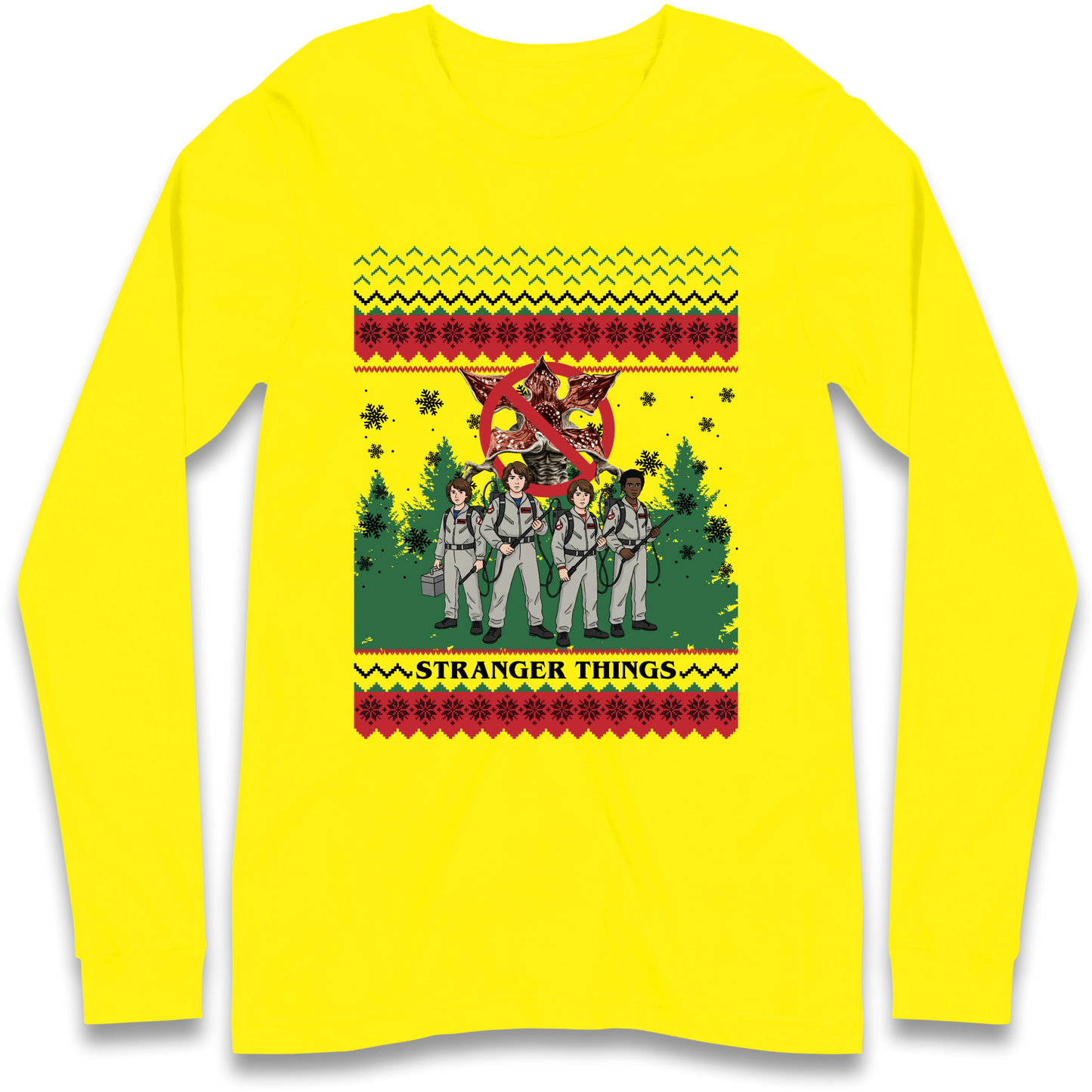 Stranger Things Demogorgon Christmas Longsleeve T Shirt