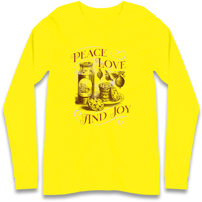 Peace Love And Joy Christmas Longsleeve T Shirt