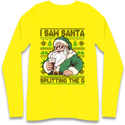 Santa Splitting The G Longsleeve T-Shirt