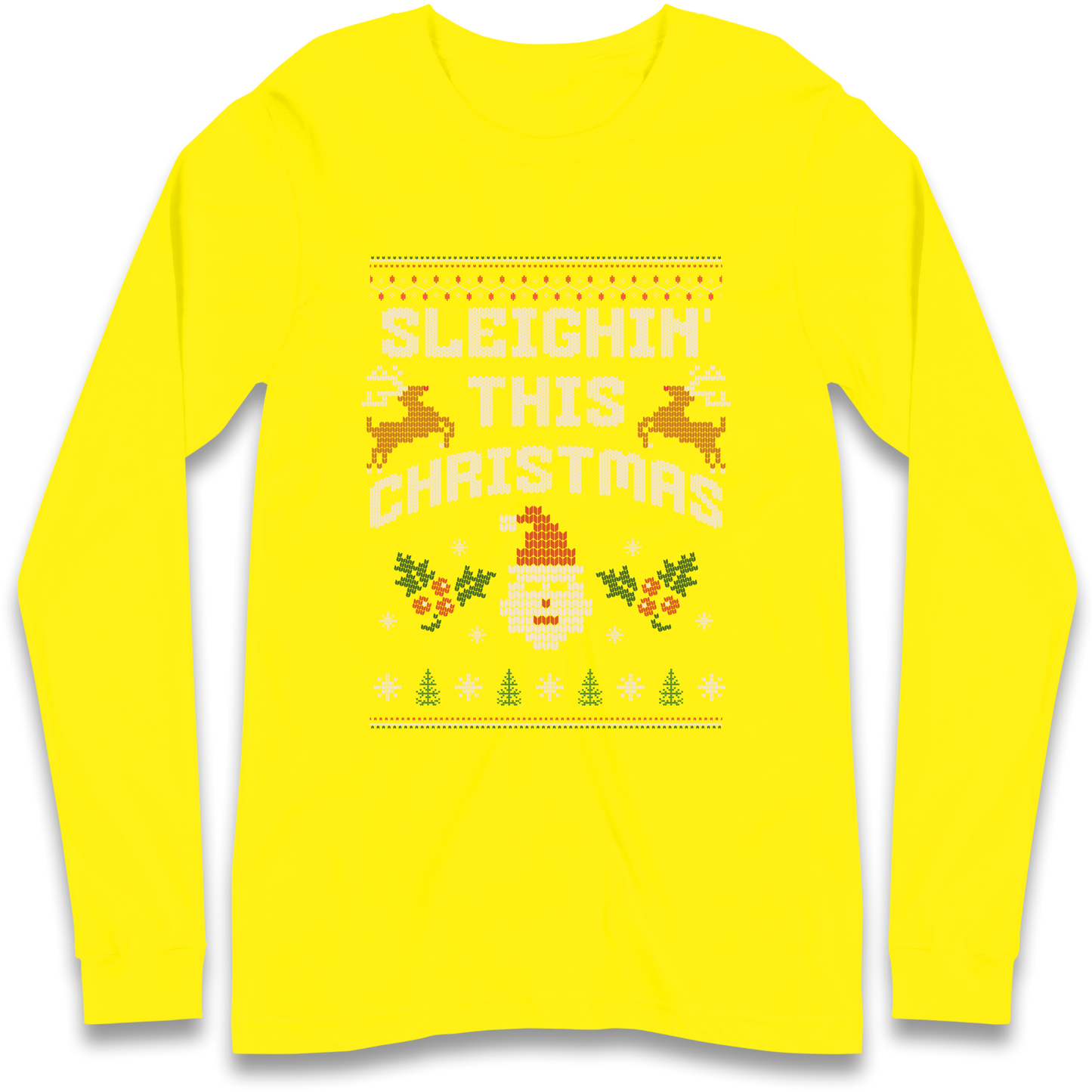 Sleighin This Christmas Christmas Longsleeve T Shirt