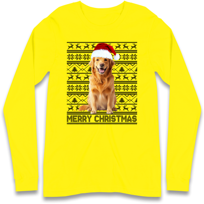 Merry Christmas Dog Longsleeve T Shirt