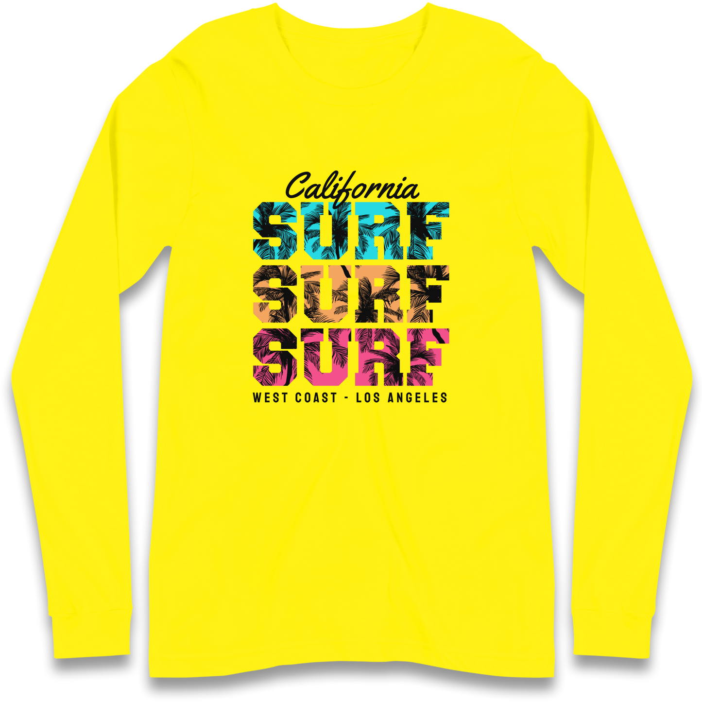 California Surf Surf Surf Longsleeve T Shirt