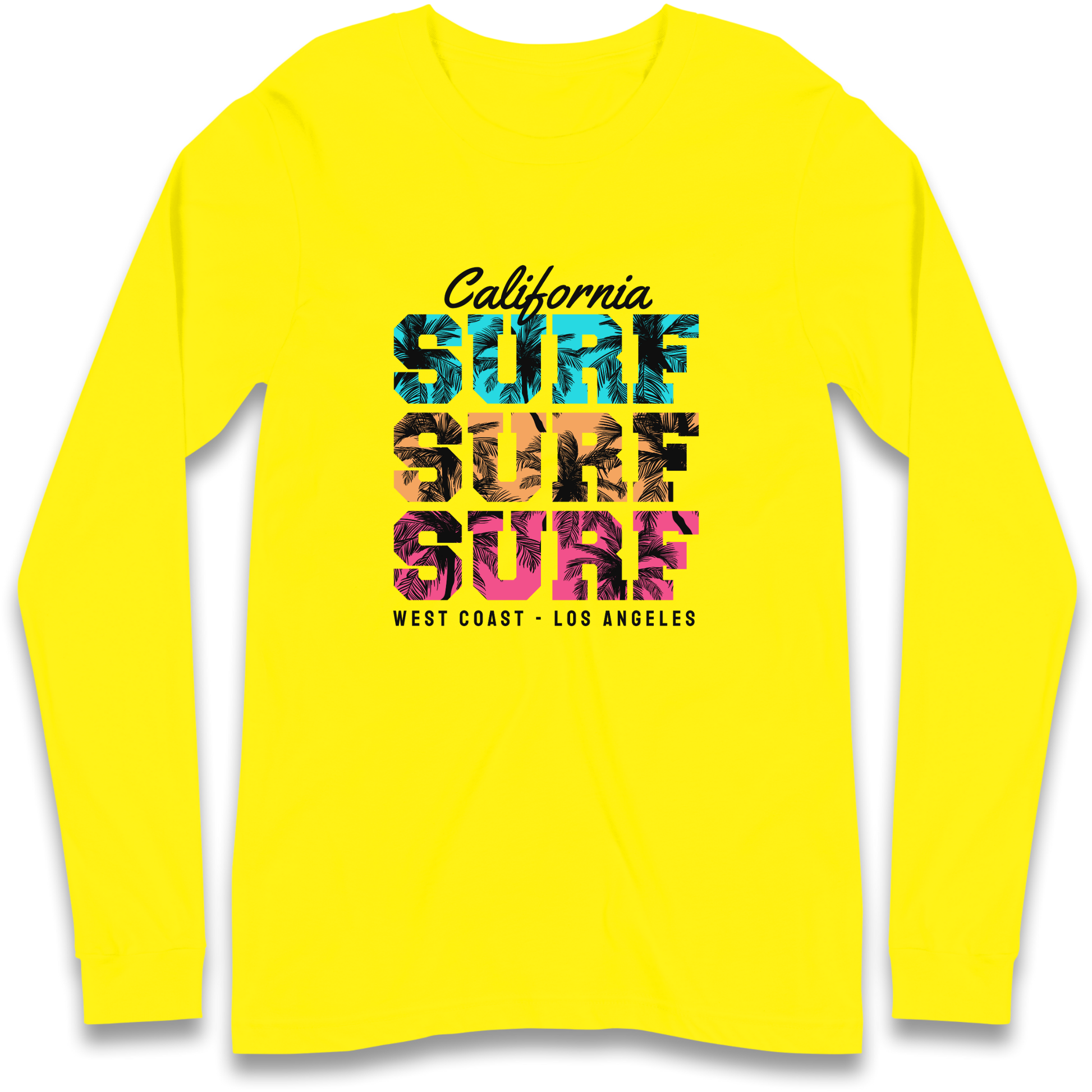 California Surf Surf Surf Longsleeve T Shirt