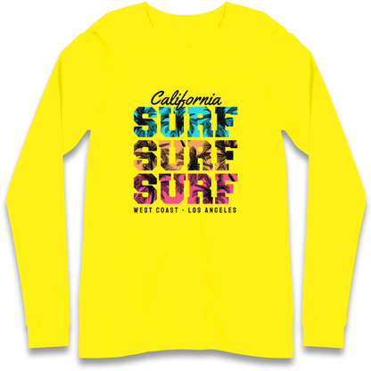California Surf Surf Surf Longsleeve T Shirt