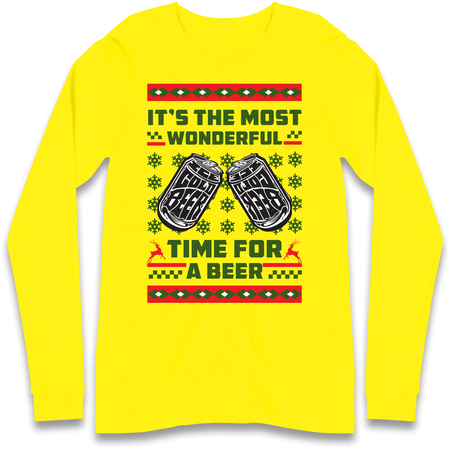 Its The Most Wonderful Time For A Beer Christmas Longsleeve T Shirt