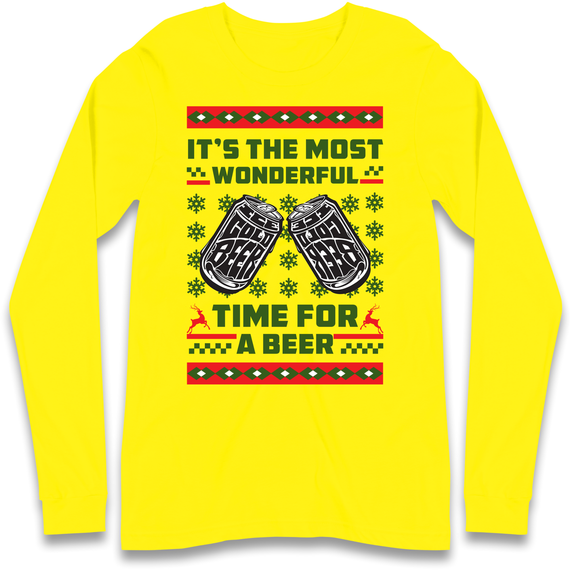 Its The Most Wonderful Time For A Beer Christmas Longsleeve T Shirt