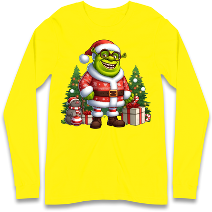 Shrek Santa Claus Presents Longsleeve T Shirt