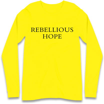 Rebellious Hope Embroidered Longsleeve T Shirt