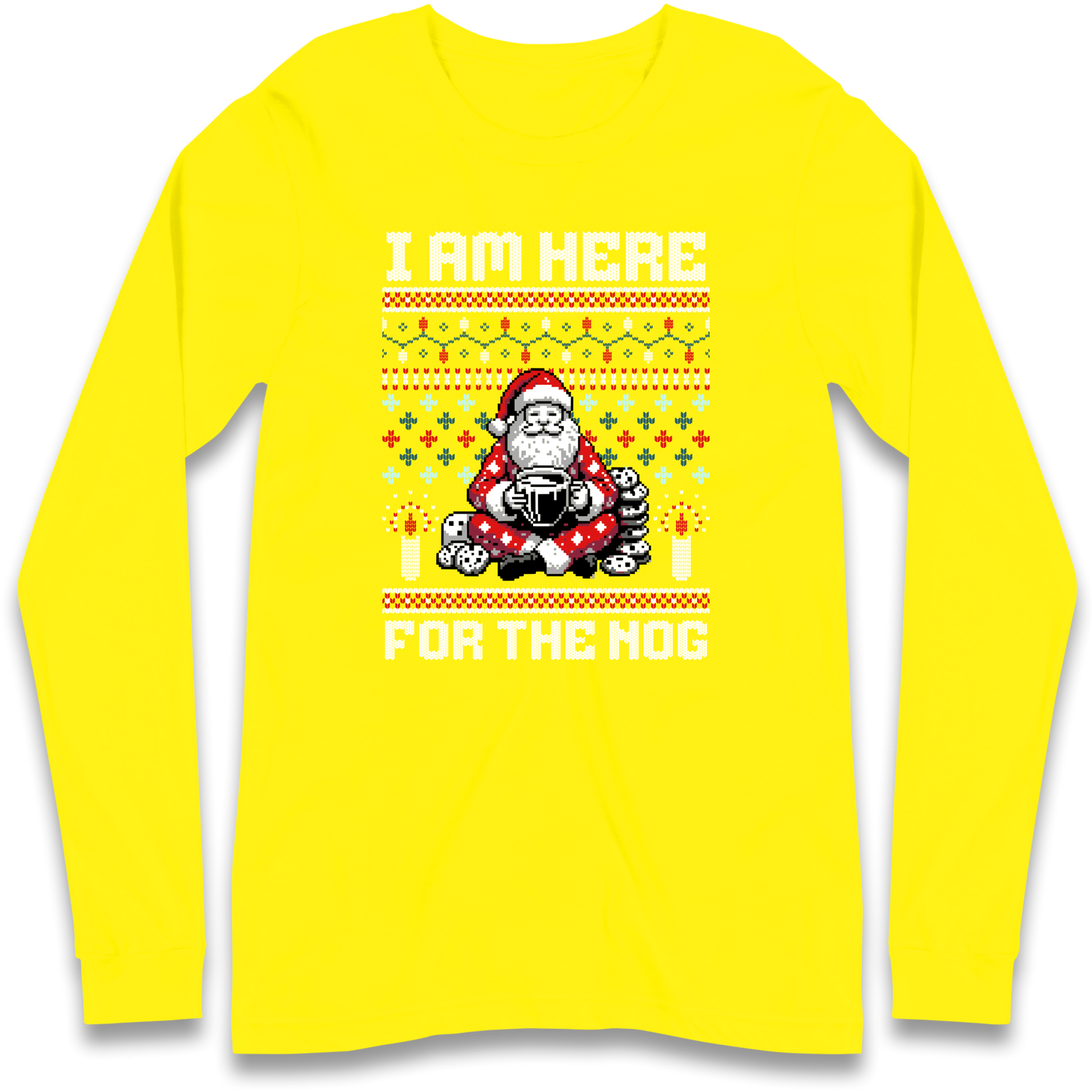I am Here For The Nog Christmas Longsleeve T Shirt