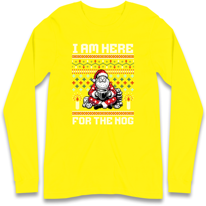 I am Here For The Nog Christmas Longsleeve T Shirt