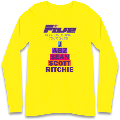 Five Keep On Movin' Tour 2025 Longsleeve T Shirt