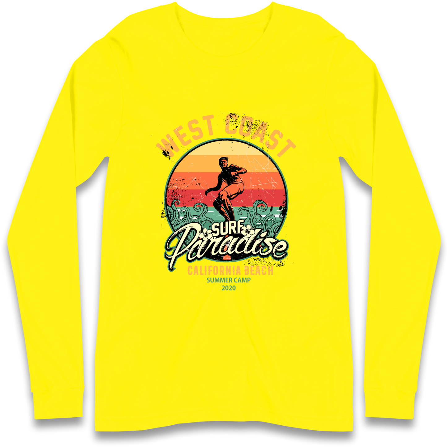 West Coast Surf Paradise Longsleeve T Shirt