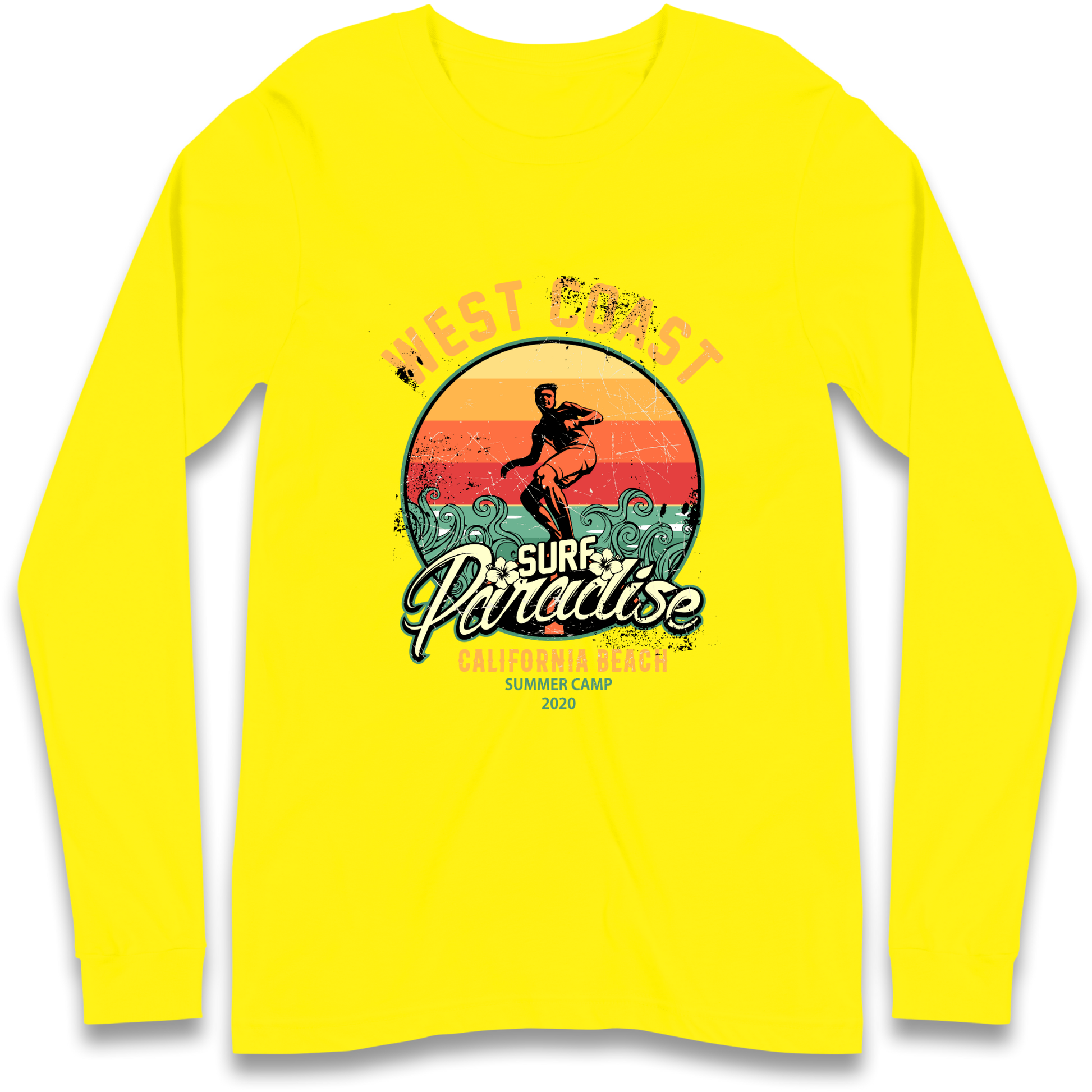 West Coast Surf Paradise Longsleeve T Shirt
