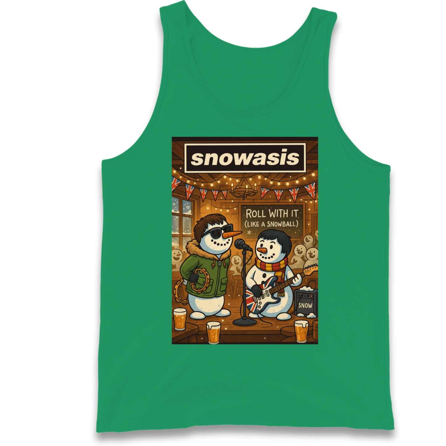 Snowasis Roll Christmas Tank Top